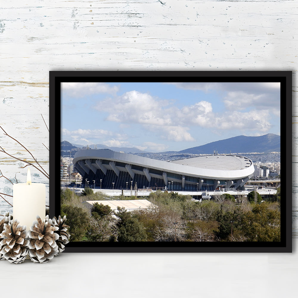 Peace and Friendship Stadium, Stadium Canvas, Sport Art, Framed Canvas Print Wall Art, Floating Frame