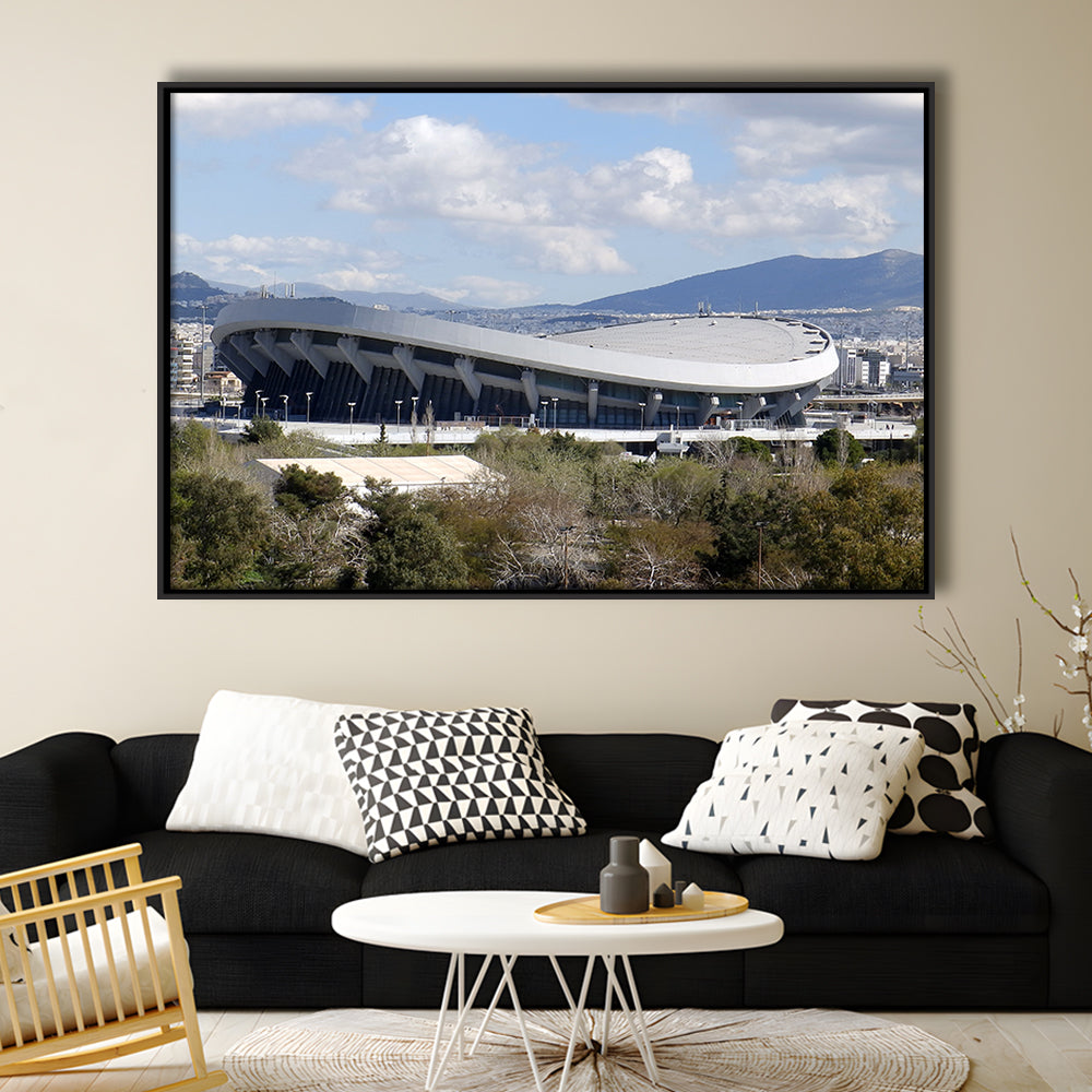 Peace and Friendship Stadium, Stadium Canvas, Sport Art, Framed Canvas Print Wall Art, Floating Frame