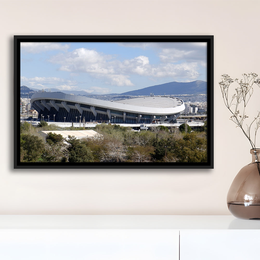 Peace and Friendship Stadium, Stadium Canvas, Sport Art, Framed Canvas Print Wall Art, Floating Frame