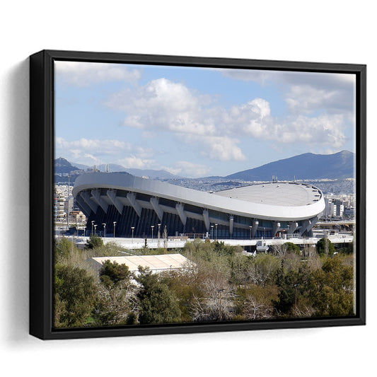 Peace and Friendship Stadium, Stadium Canvas, Sport Art, Framed Canvas Print Wall Art, Floating Frame