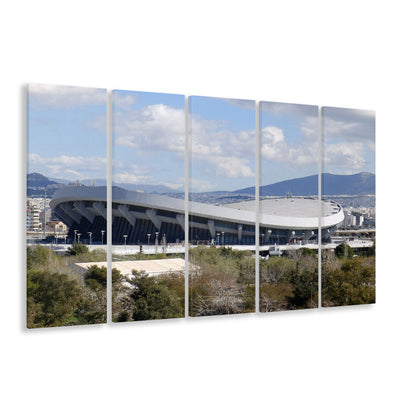 Peace and Friendship Stadium, Stadium Canvas, Sport Art, 5 Panel B, Extra Large Canvas, Canvas Print Wall Art