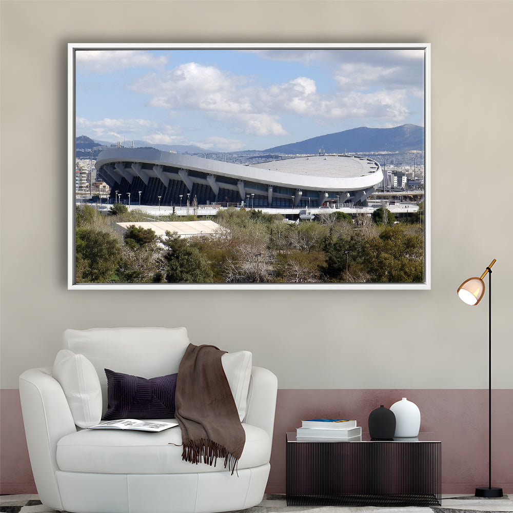 Peace and Friendship Stadium, Stadium Canvas, Sport Art, Framed Canvas Print Wall Art, Floating Frame