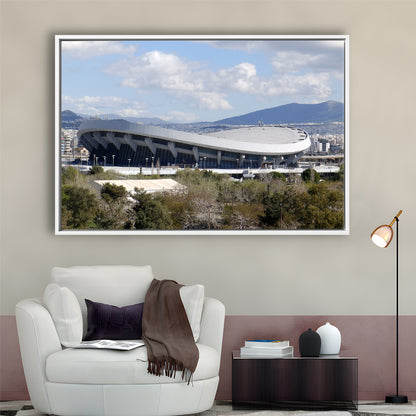 Peace and Friendship Stadium, Stadium Canvas, Sport Art, Framed Canvas Print Wall Art, Floating Frame