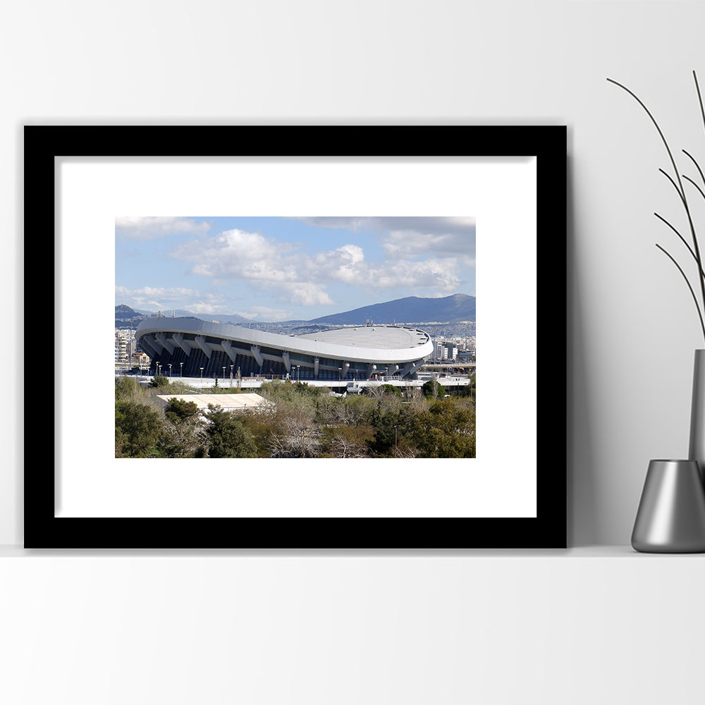 Peace and Friendship Stadium, Stadium Canvas, Sport Art, Gift for him, White Border Framed Art Print Wall Decor