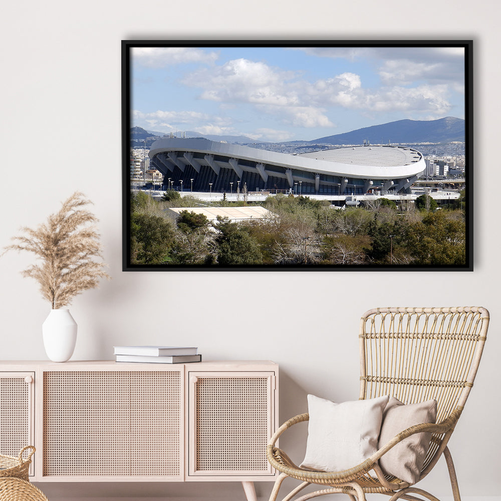 Peace and Friendship Stadium, Stadium Canvas, Sport Art, Framed Canvas Print Wall Art, Floating Frame
