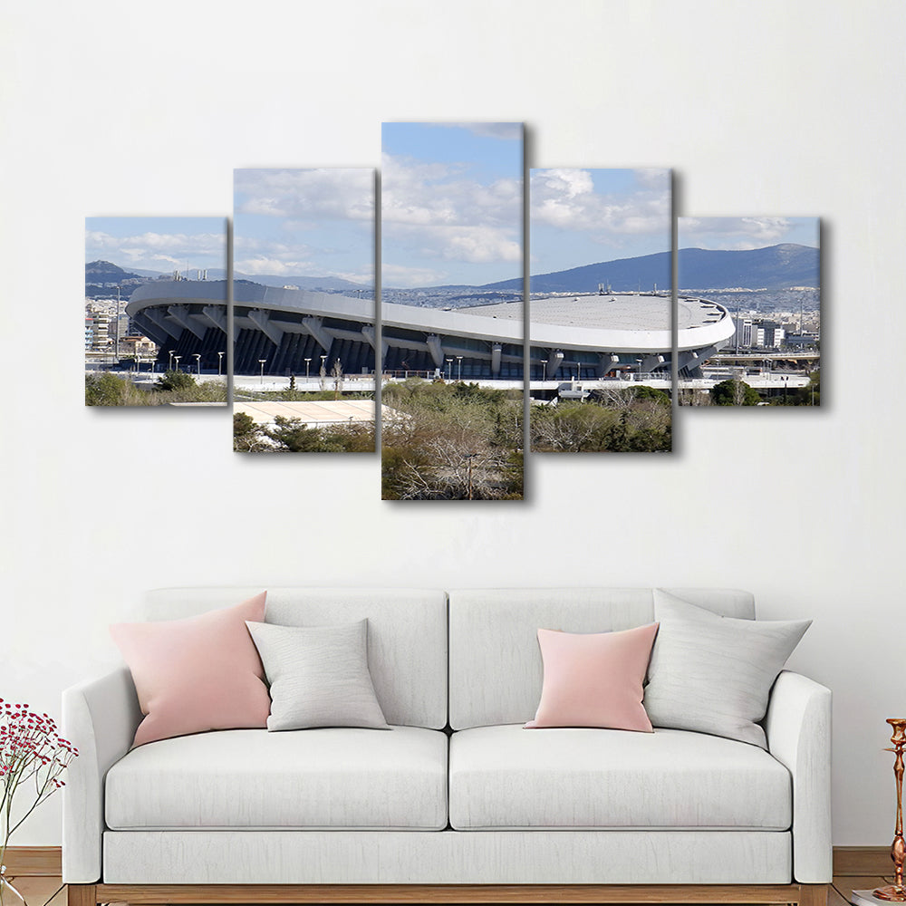 Peace and Friendship Stadium, Stadium Canvas, Sport Art, Gift for him, 5 Panel, Large Canvas, Canvas Print Wall Art