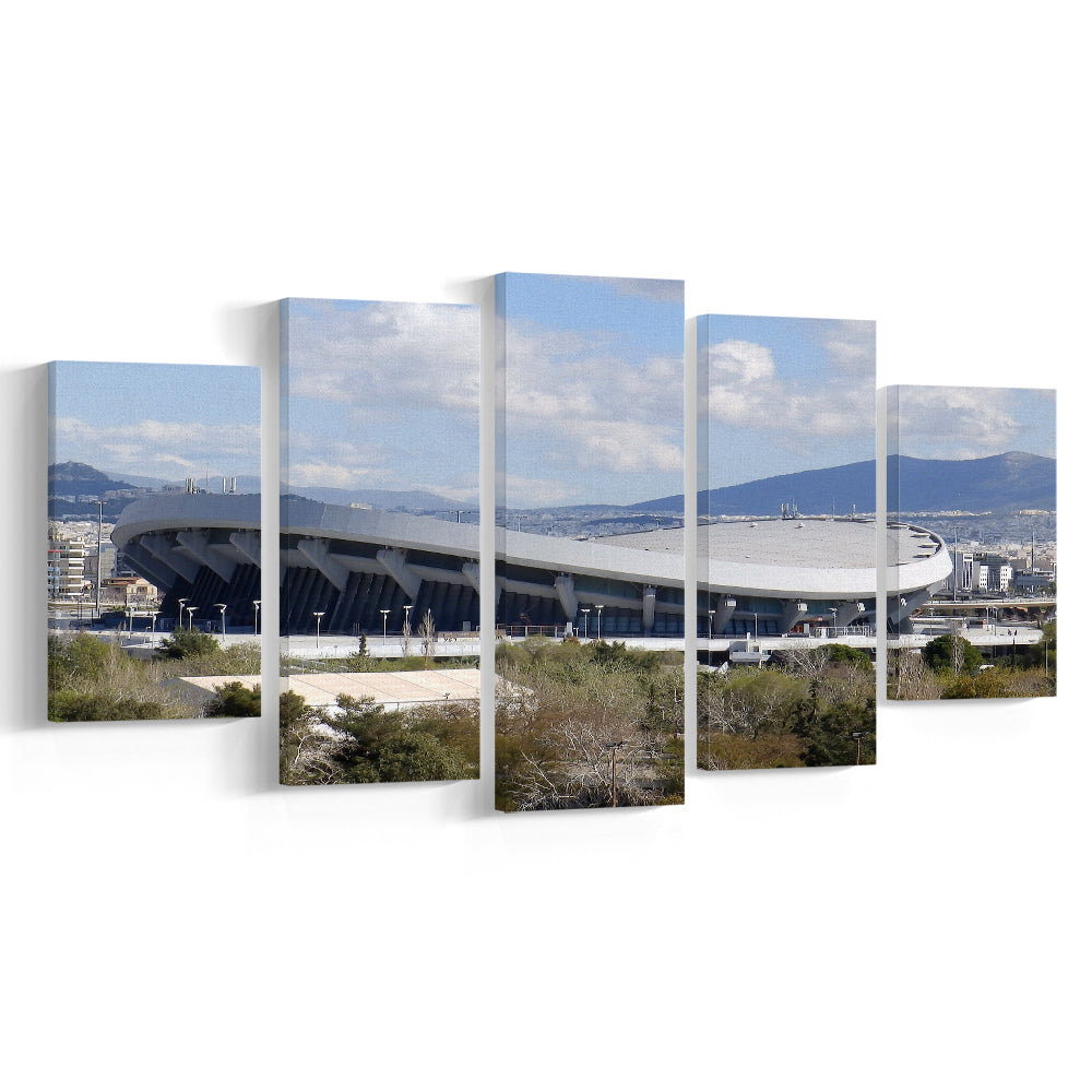 Peace and Friendship Stadium, Stadium Canvas, Sport Art, Gift for him, 5 Panel, Large Canvas, Canvas Print Wall Art
