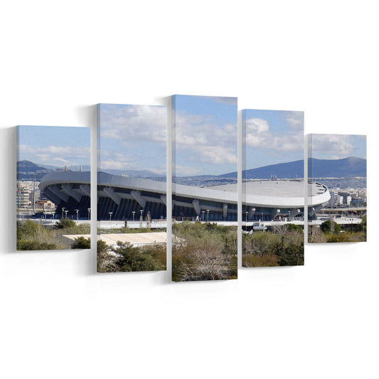 Peace and Friendship Stadium, Stadium Canvas, Sport Art, Gift for him, 5 Panel, Large Canvas, Canvas Print Wall Art