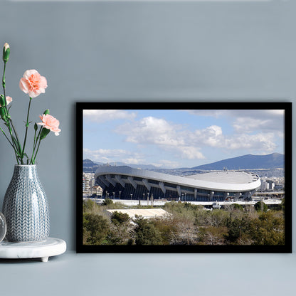 Peace and Friendship Stadium, Stadium Canvas, Sport Art, Gift for him, Framed Art Print Wall Decor, Picture Framed