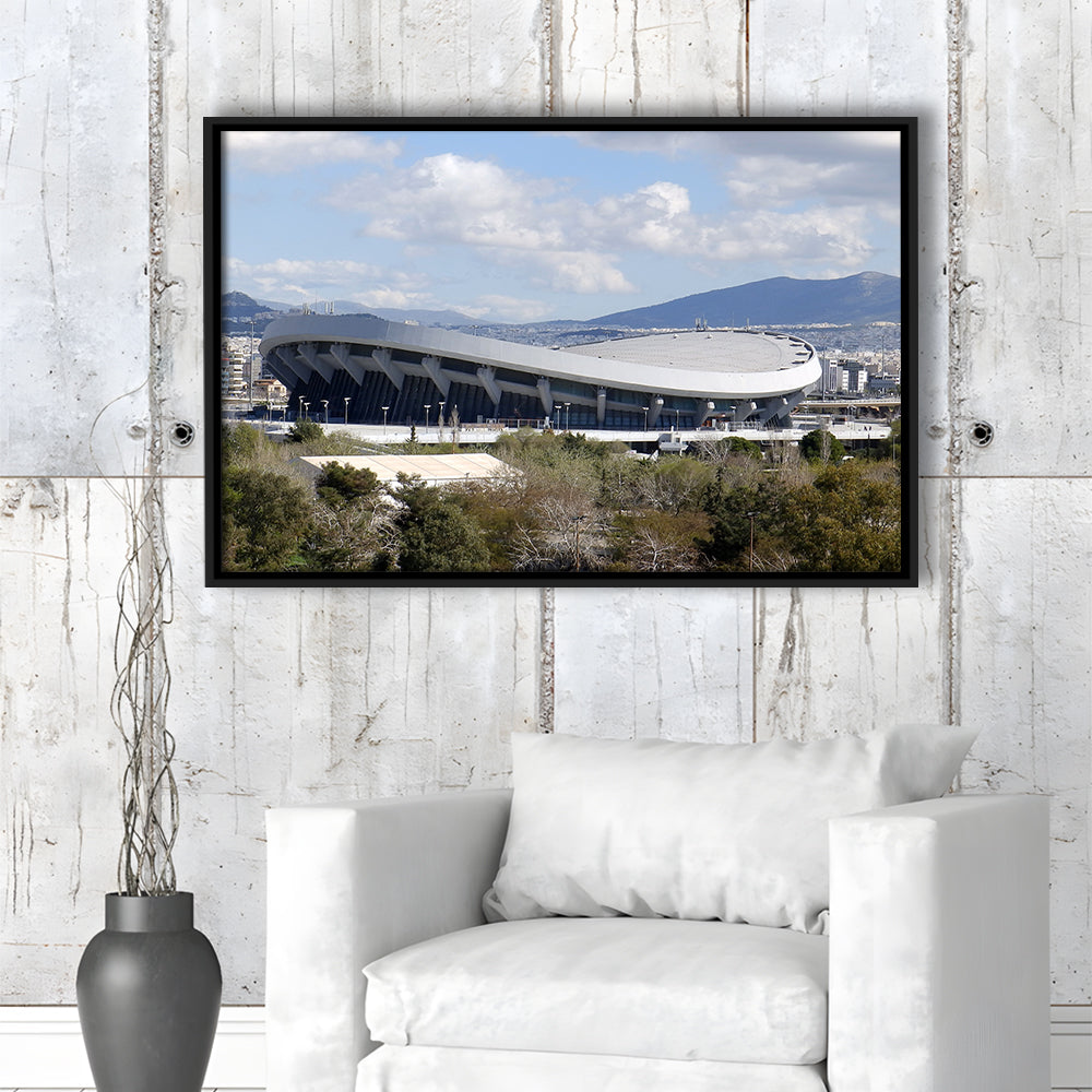 Peace and Friendship Stadium, Stadium Canvas, Sport Art, Framed Canvas Print Wall Art, Floating Frame