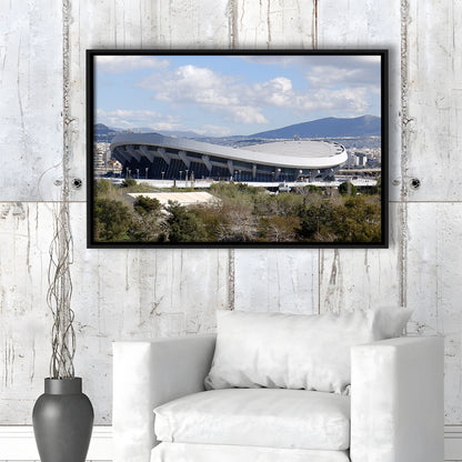 Peace and Friendship Stadium, Stadium Canvas, Sport Art, Framed Canvas Print Wall Art, Floating Frame