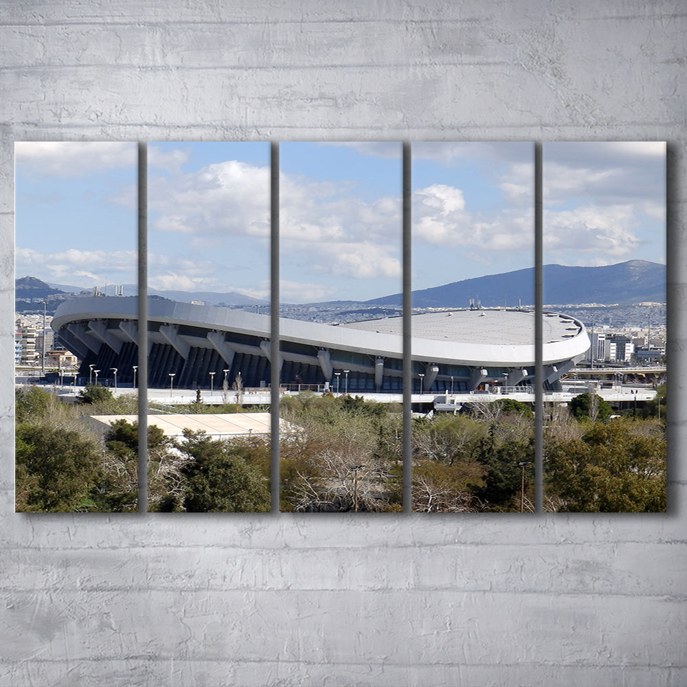 Peace and Friendship Stadium, Stadium Canvas, Sport Art, 5 Panel B, Extra Large Canvas, Canvas Print Wall Art
