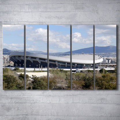 Peace and Friendship Stadium, Stadium Canvas, Sport Art, 5 Panel B, Extra Large Canvas, Canvas Print Wall Art