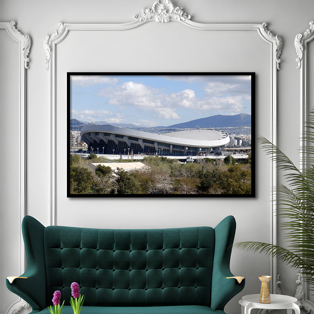 Peace and Friendship Stadium, Stadium Canvas, Sport Art, Gift for him, Framed Art Print Wall Decor, Picture Framed