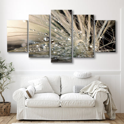 Pearls Large Stretched Canvas Floating Frame Wall Art Print, 5 Piece Large Cavas Print Wall Art