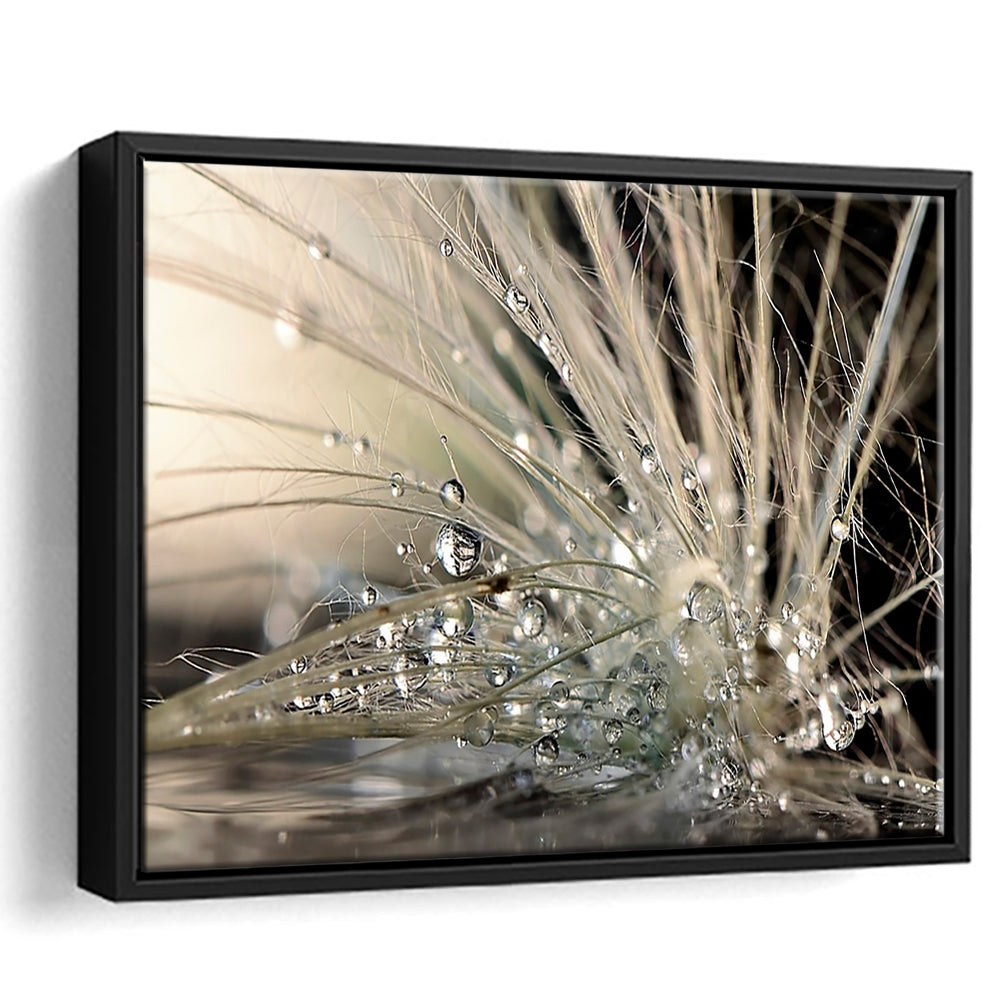 Pearls Large Stretched Canvas Floating Frame Wall Art Print, Framed Cavas Print, Floating Frame