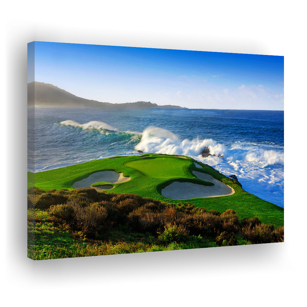 Pebble Beach Golf Links 07, Massive Monday Aerial At Califorlia, Golf Art Print,Gifts Golf Lover