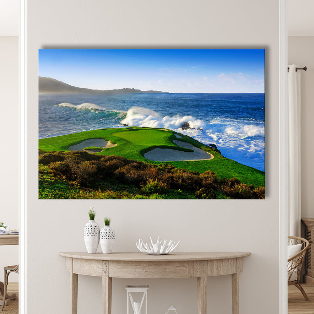 Pebble Beach Golf Links 07, Massive Monday Aerial At Califorlia, Golf Art Print,Gifts Golf Lover