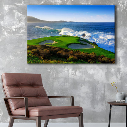 Pebble Beach Golf Links 07, Massive Monday Aerial At Califorlia, Golf Art Print,Gifts Golf Lover
