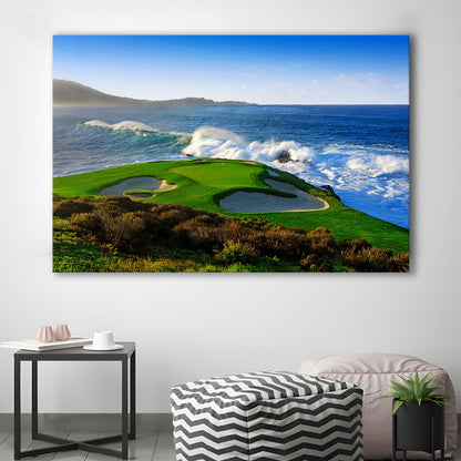 Pebble Beach Golf Links 07, Massive Monday Aerial At Califorlia, Golf Art Print,Gifts Golf Lover