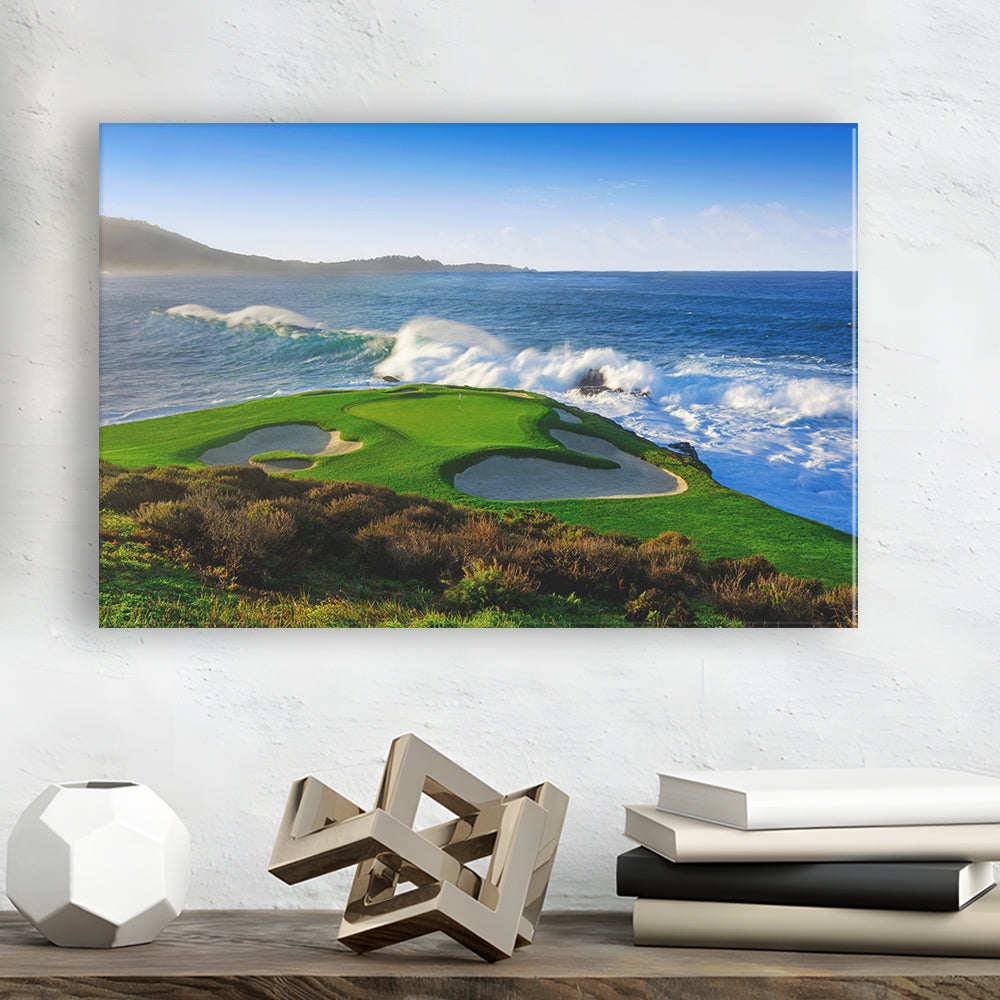 Pebble Beach Golf Links 07, Massive Monday Aerial At Califorlia, Golf Art Print,Gifts Golf Lover