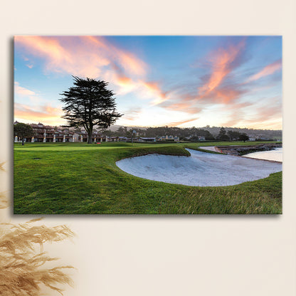 Pebble Beach Golf Resort, Hole 18 Fine Art, Golf Art Print,Gifts Golf Lover