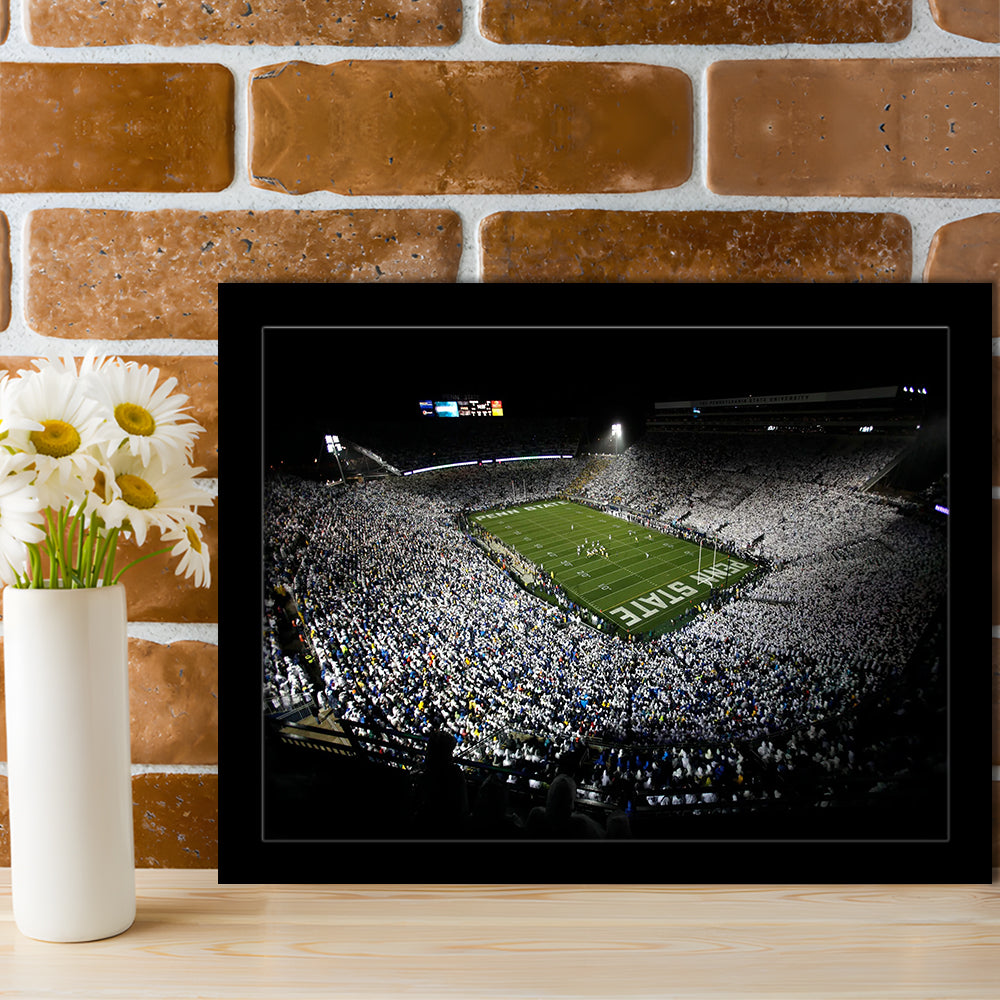 Penn State Beaver Stadium, Stadium Canvas, Sport Art, Gift for him, Framed Art Print Wall Decor, Picture Framed