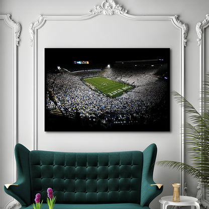 Penn State Beaver Stadium, Stadium Canvas, Sport Art, Gift for him, Framed Art Print Wall Decor, Picture Framed