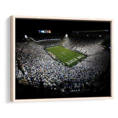 Penn State Beaver Stadium, Stadium Canvas, Sport Art, Framed Canvas Print Wall Art, Floating Frame
