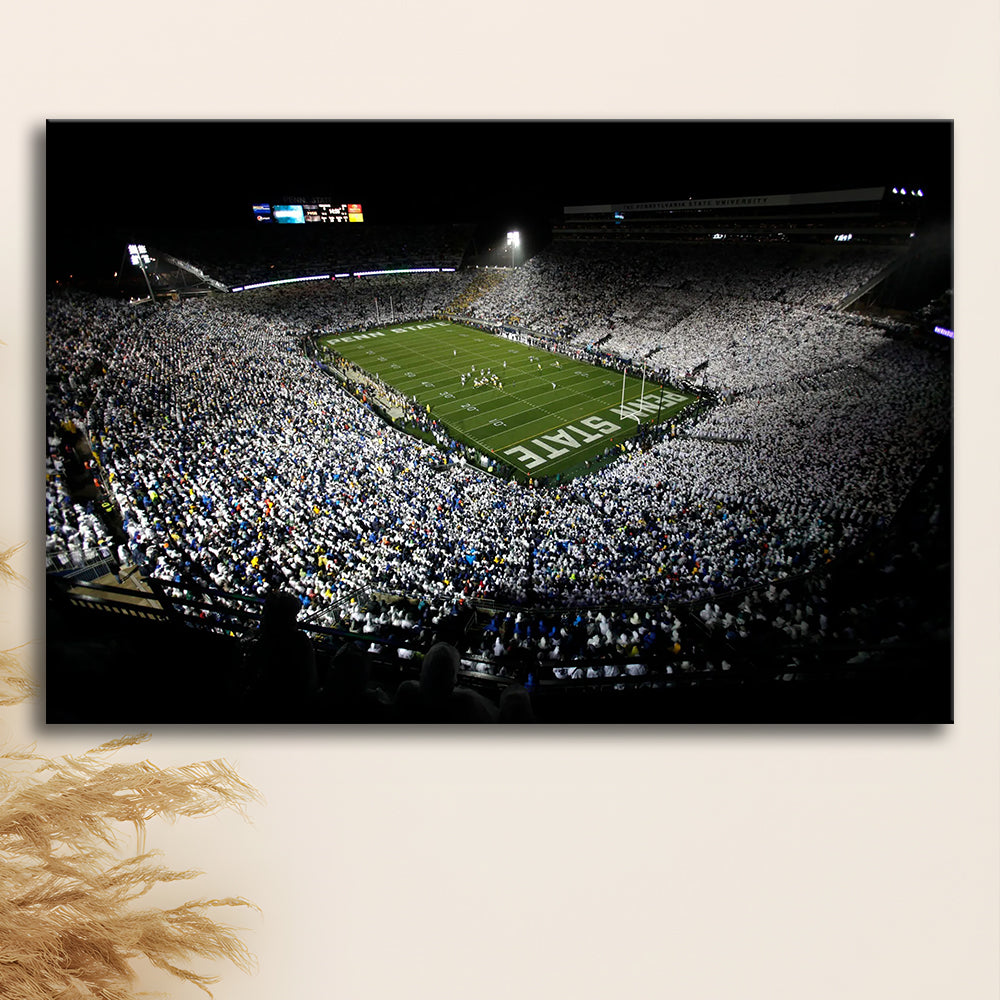 Penn State Beaver Stadium, Stadium Canvas, Sport Art, Gift for him, Man Cave Decor, Art Print, Canvas Print Wall Art