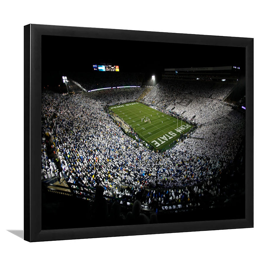 Penn State Beaver Stadium, Stadium Canvas, Sport Art, Gift for him, Framed Art Print Wall Decor, Picture Framed