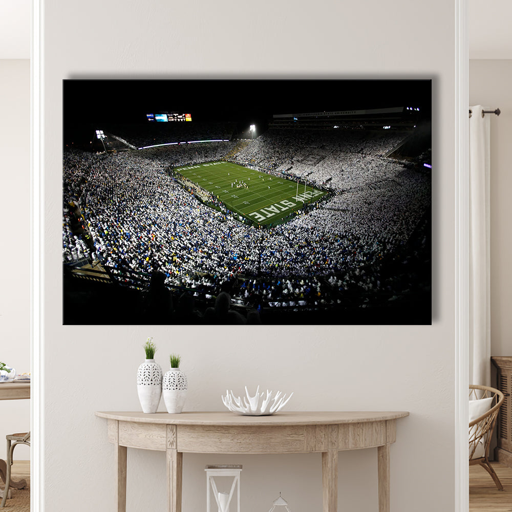 Penn State Beaver Stadium, Stadium Canvas, Sport Art, Gift for him, Man Cave Decor, Art Print, Canvas Print Wall Art