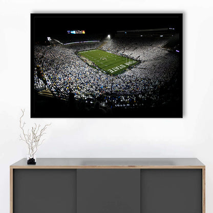 Penn State Beaver Stadium, Stadium Canvas, Sport Art, Gift for him, Framed Art Print Wall Decor, Picture Framed
