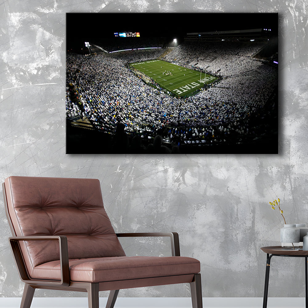Penn State Beaver Stadium, Stadium Canvas, Sport Art, Gift for him, Man Cave Decor, Art Print, Canvas Print Wall Art