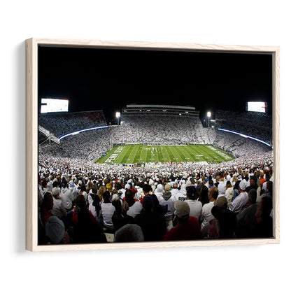 Penn State Stadium, Stadium Canvas, Sport Art, Framed Canvas Print Wall Art, Floating Frame