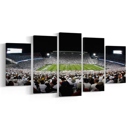 Penn State Stadium, Stadium Canvas, Sport Art, Gift for him, 5 Panel, Large Canvas, Canvas Print Wall Art