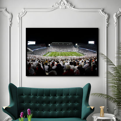 Penn State Stadium, Stadium Canvas, Sport Art, Gift for him, Framed Art Print Wall Decor, Picture Framed