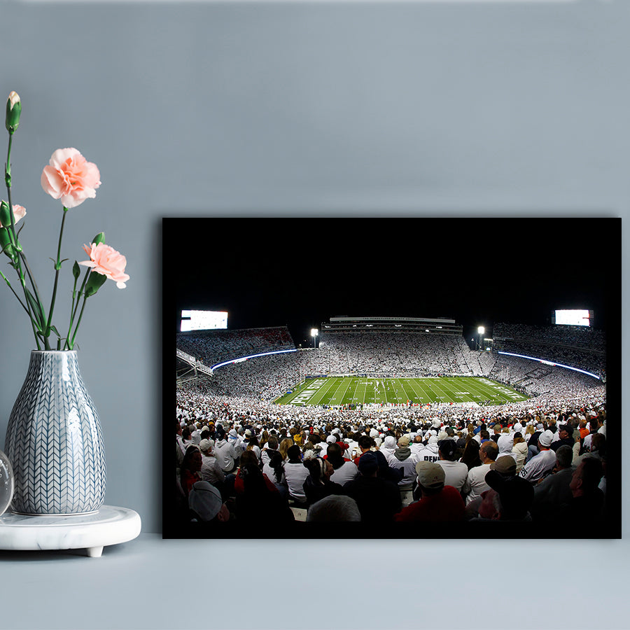 Penn State Stadium, Stadium Canvas, Sport Art, Gift for him, Framed Art Print Wall Decor, Picture Framed