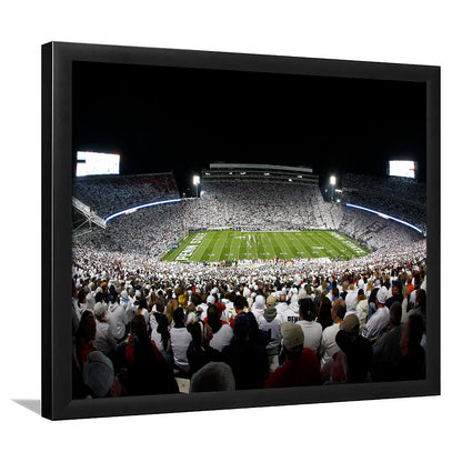 Penn State Stadium, Stadium Canvas, Sport Art, Gift for him, Framed Art Print Wall Decor, Picture Framed