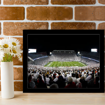 Penn State Stadium, Stadium Canvas, Sport Art, Gift for him, Framed Art Print Wall Decor, Picture Framed