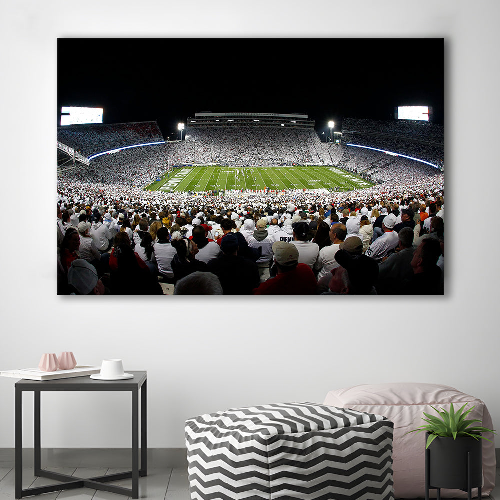 Penn State Stadium, Stadium Canvas, Sport Art, Gift for him, Man Cave Decor, Art Print, Canvas Print Wall Art