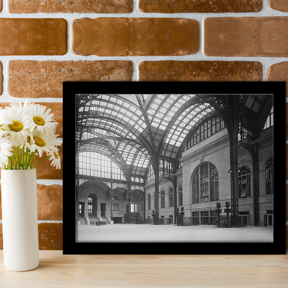 Penn Station New York Architecture Print Black and White Art, Framed Art Print Wall Decor