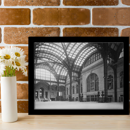 Penn Station New York Architecture Print Black and White Art, Framed Art Print Wall Decor