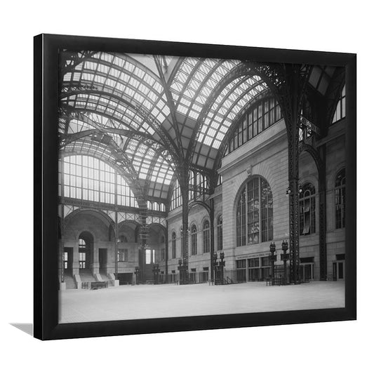 Penn Station New York Architecture Print Black and White Art, Framed Art Print Wall Decor