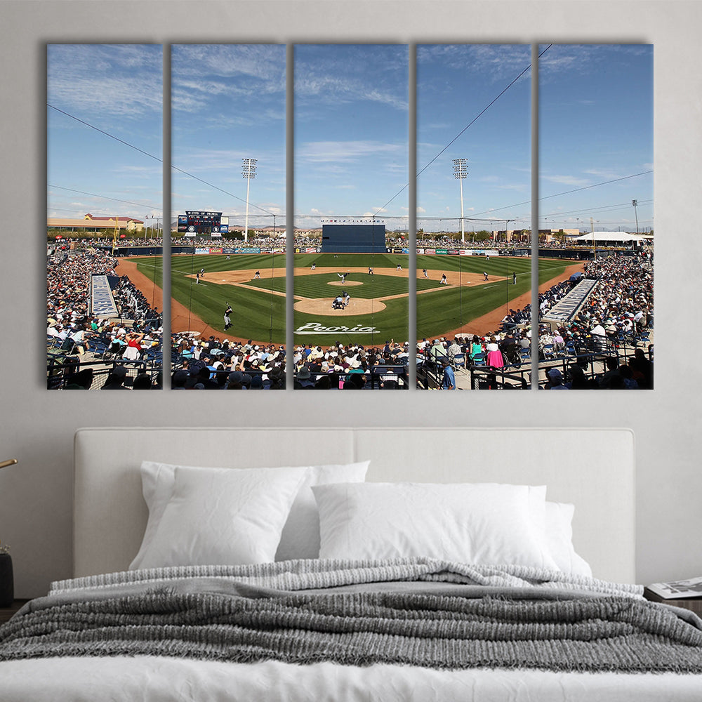 Peoria Sports Complex, Stadium Canvas, Sport Art, Fan Gifts, 5 Panel B, Extra Large Canvas, Canvas Print Wall Art