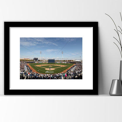 Peoria Sports Complex, Stadium Canvas, Sport Art, Fan Gifts, White Border Framed Art Print Wall Decor