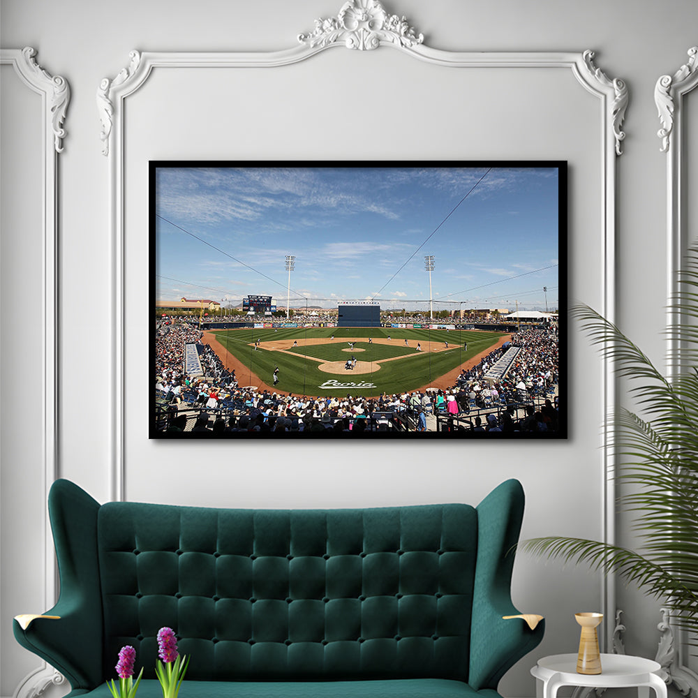 Peoria Sports Complex, Stadium Canvas, Sport Art, Fan Gifts, Framed Art Print Wall Decor, Picture Framed