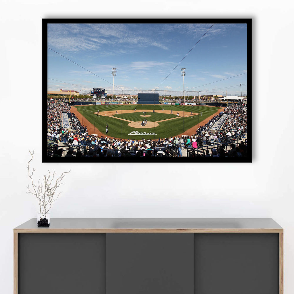 Peoria Sports Complex, Stadium Canvas, Sport Art, Fan Gifts, Framed Art Print Wall Decor, Picture Framed