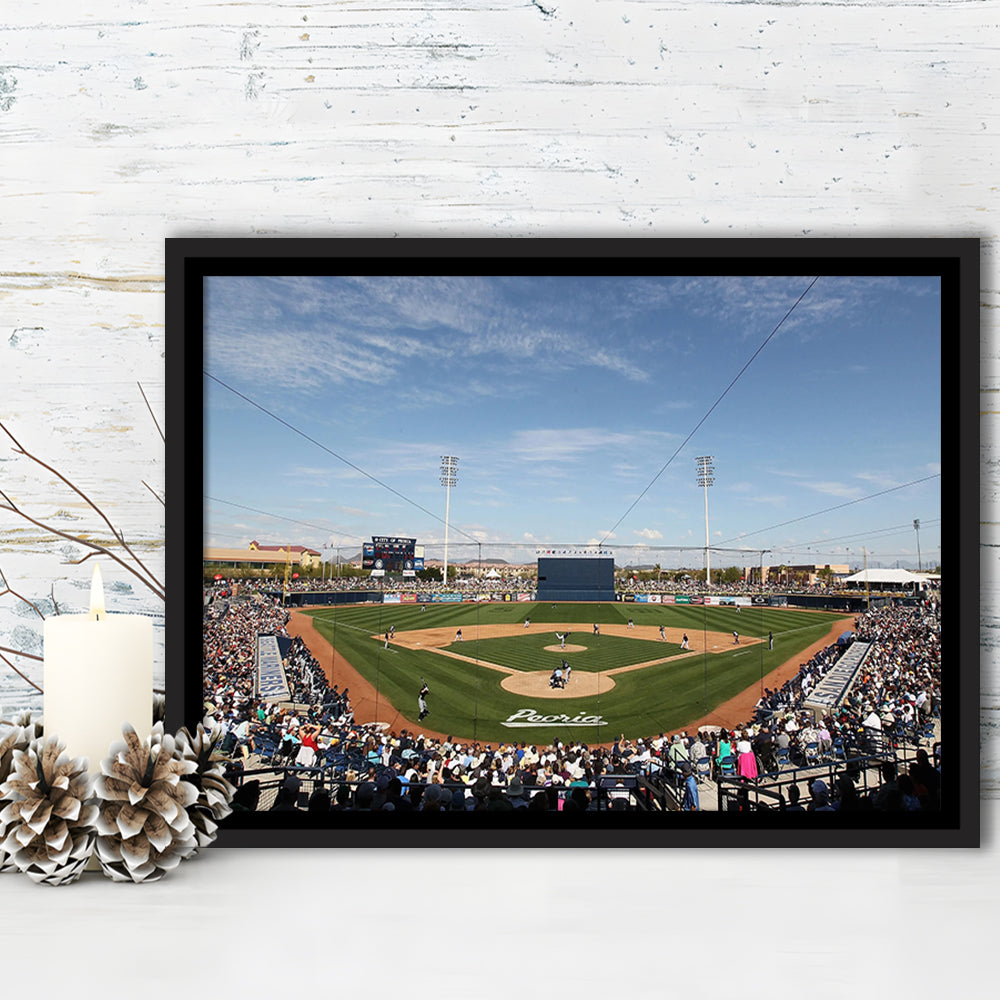 Peoria Sports Complex, Stadium Canvas, Sport Art, Fan Gifts, Framed Canvas Print Wall Art, Floating Frame