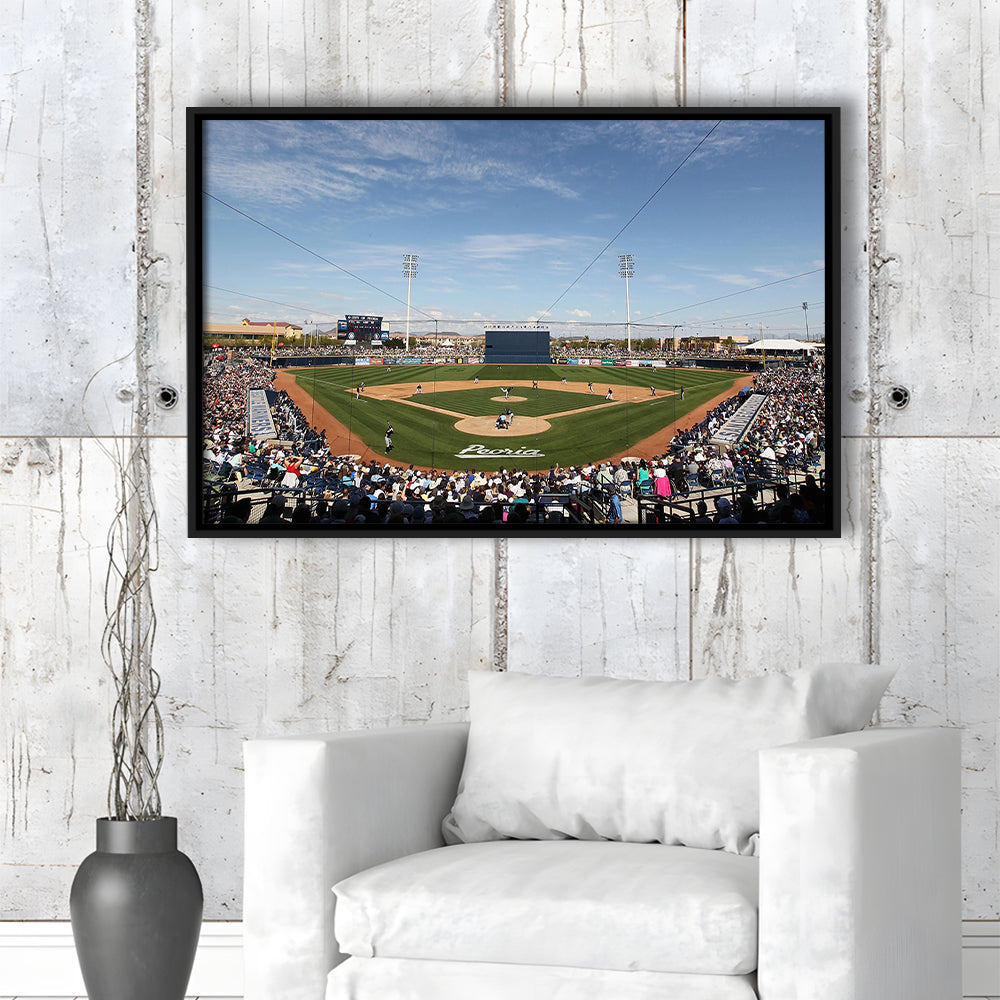 Peoria Sports Complex, Stadium Canvas, Sport Art, Fan Gifts, Framed Canvas Print Wall Art, Floating Frame